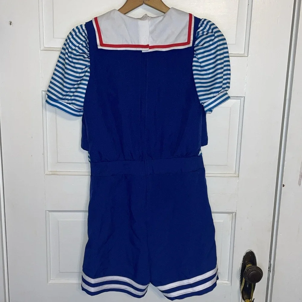 Robin Stranger Things Ice Cream‎ Shoppe Scoops Costume Navy Sailor NETFLIX